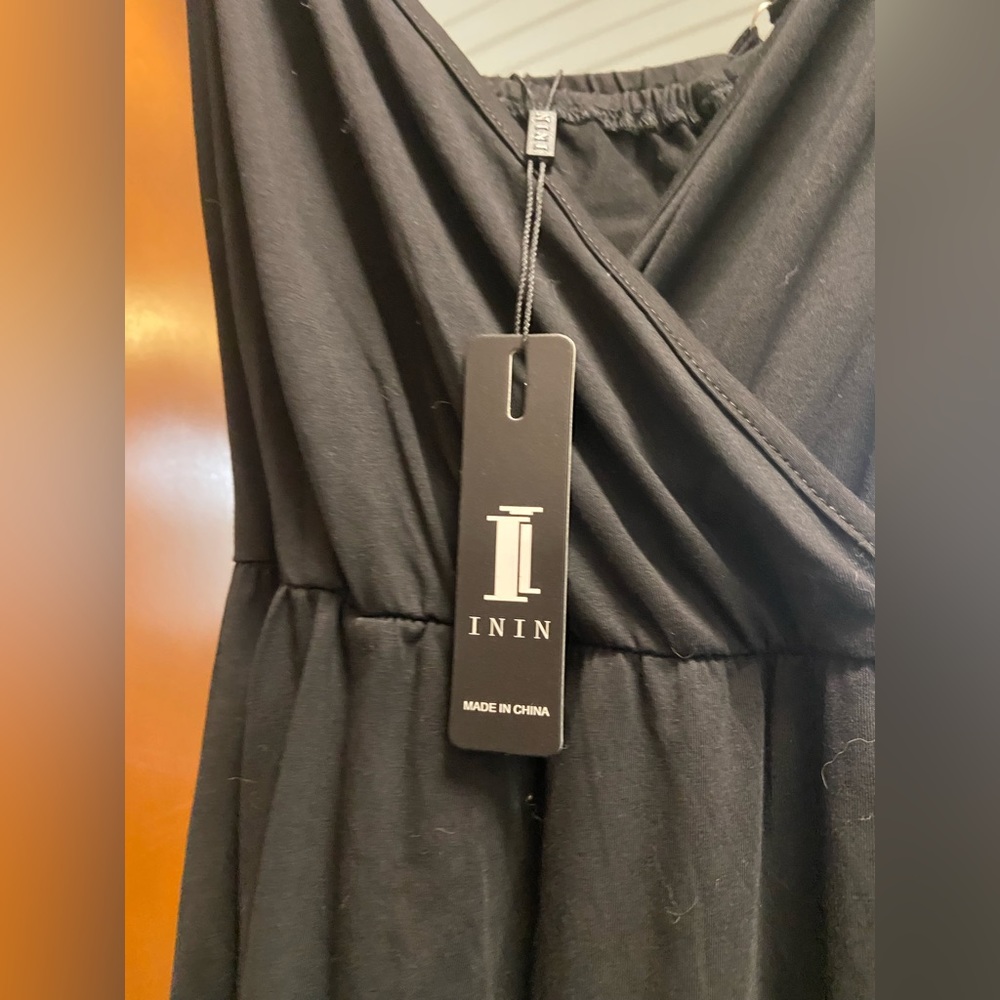 Black high slit Maxi! NWT!